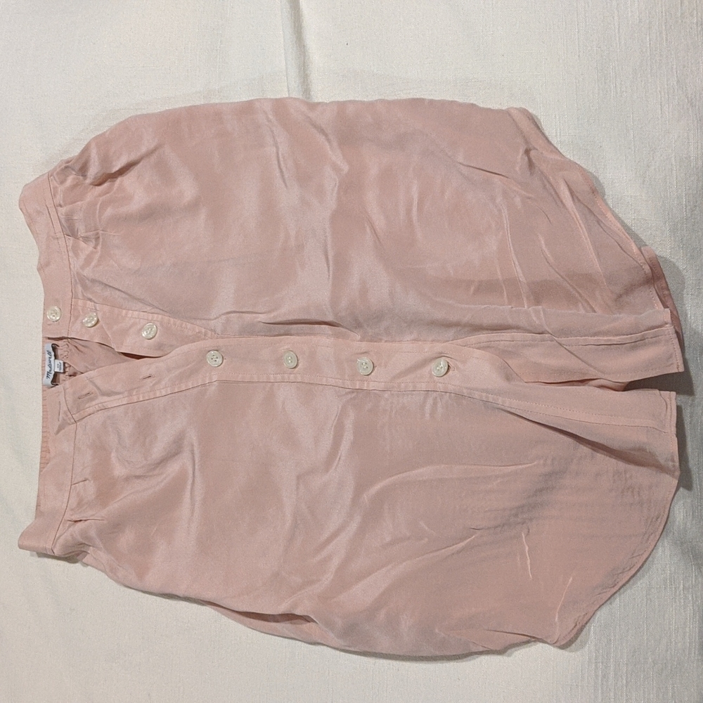 Madewell Light Pink XS Silk Skirt